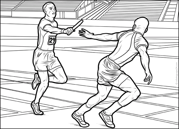 Track & Field 18 | Coloring Pages 24