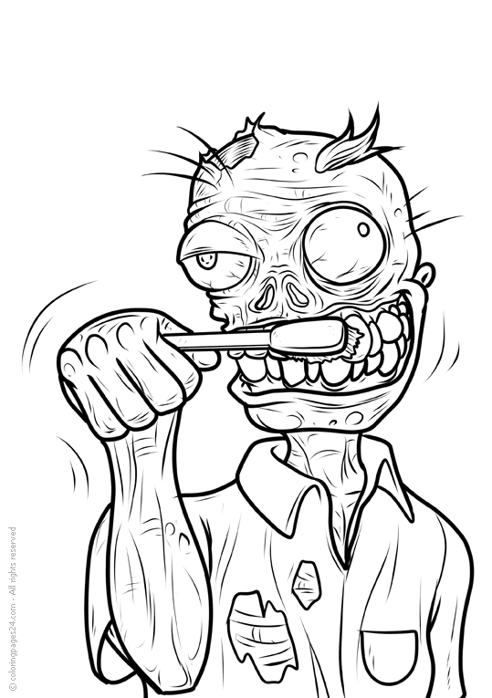 Zombie 13 | Coloring Pages 24