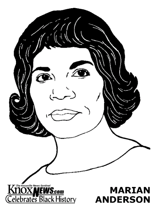 Famous Musicians Marian Anderson | Coloring Pages 24